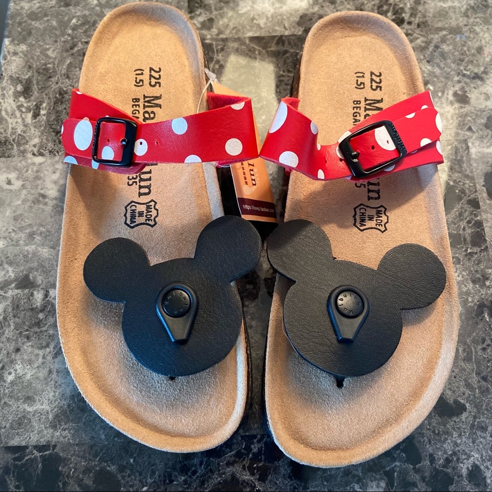 Disney Mickey themed Maibulun soft cork slip on sandals